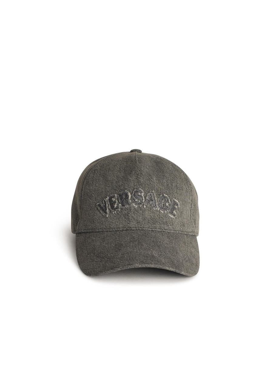 Versace Grey Cotton Cap - 1