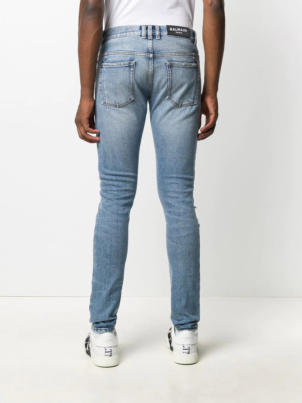 distressed skinny jeans - 4