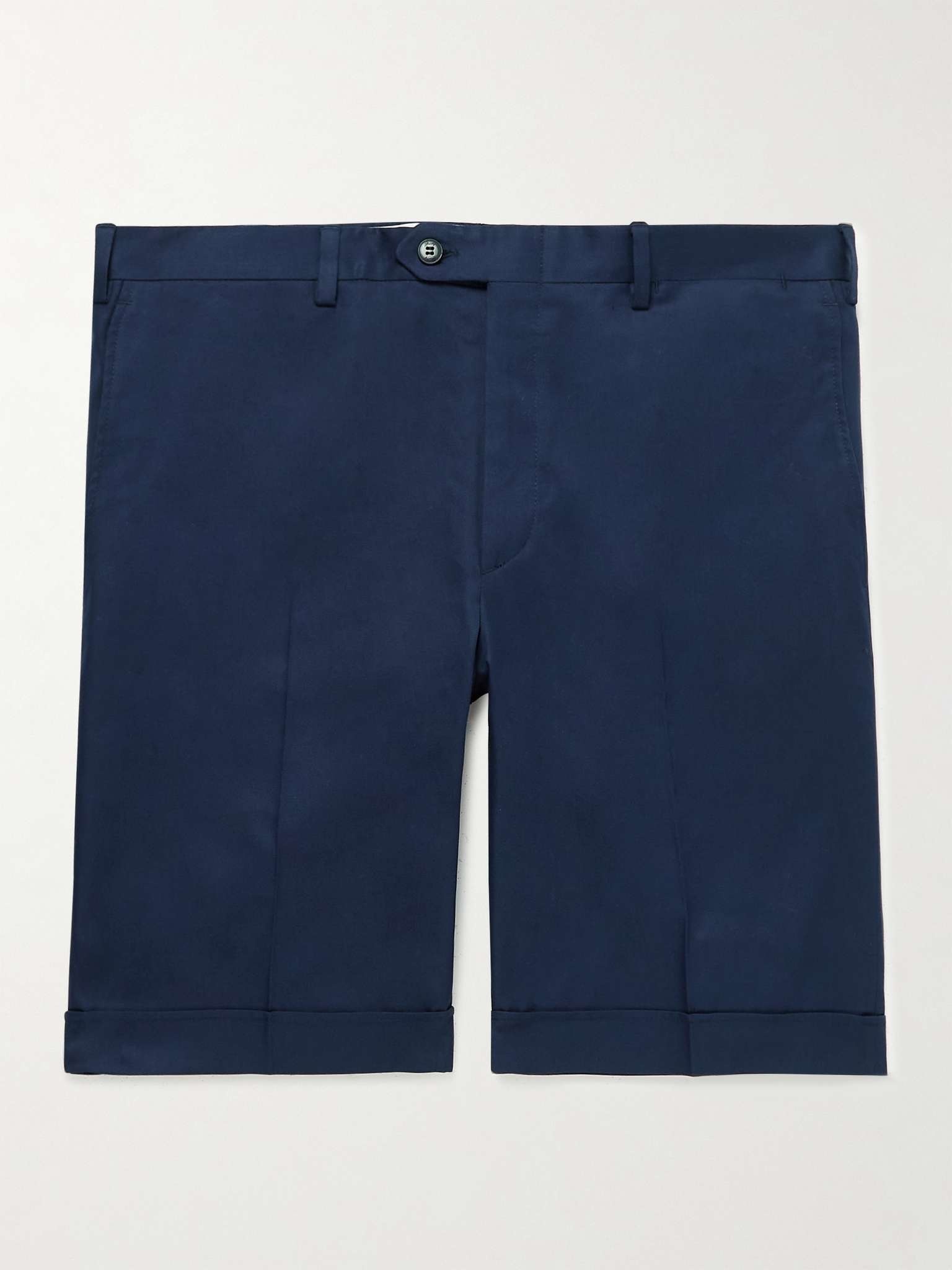 Cotton-Gabardine Shorts - 1