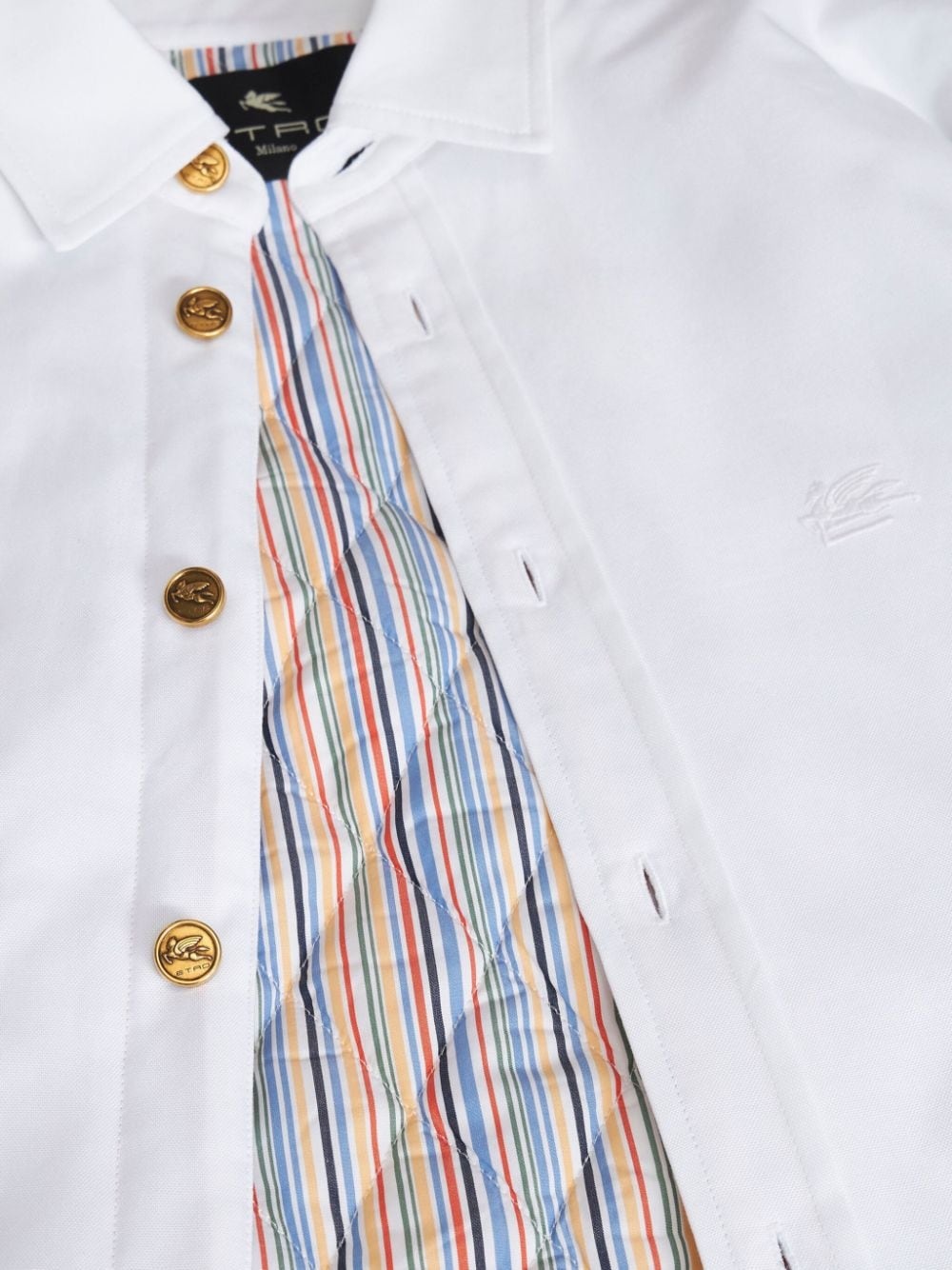 padded cotton shirt jacket - 6