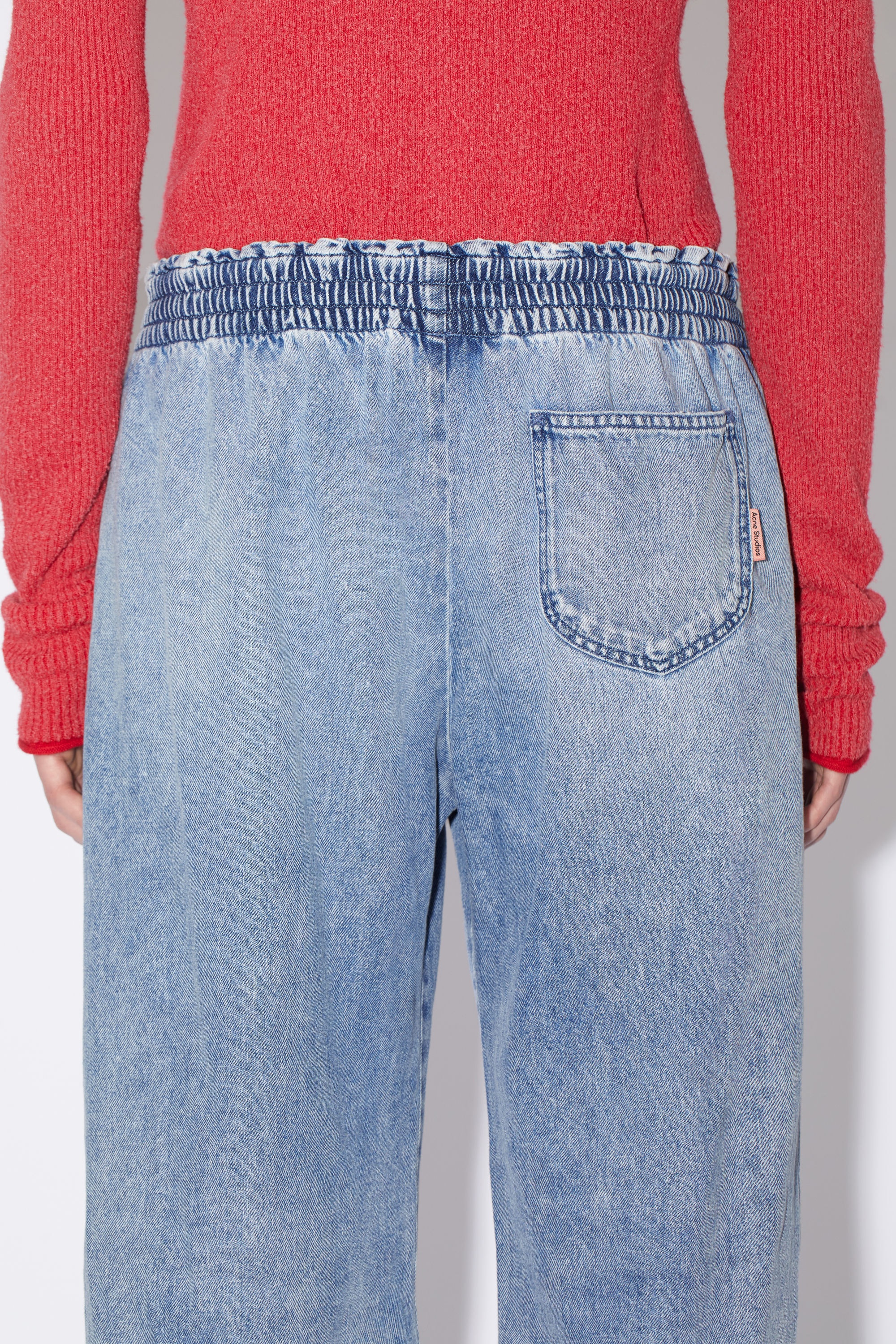 Loose-fit denim trousers - Light blue - 5