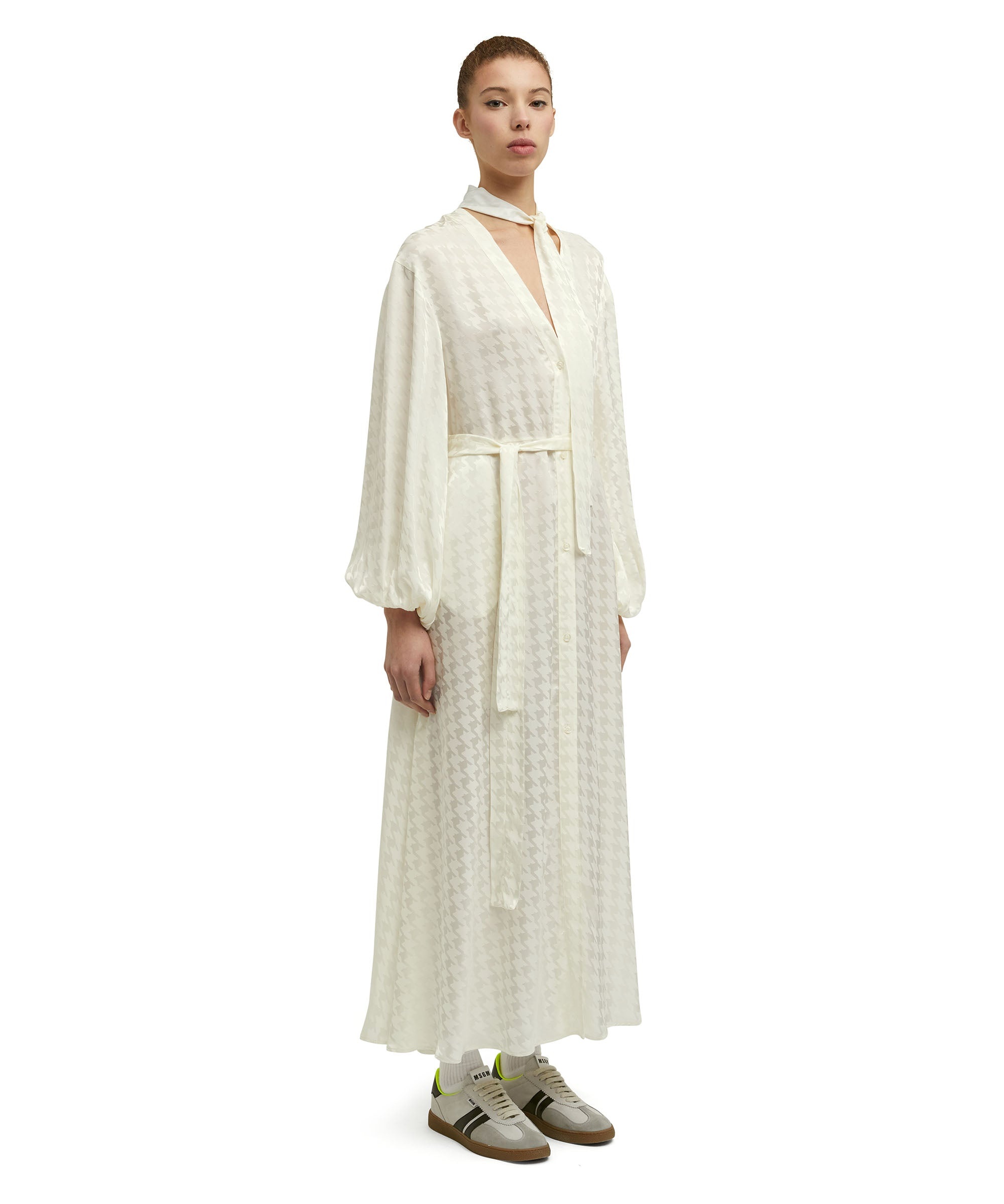 "Fluid Viscose Jacquard" fabric dress - 3