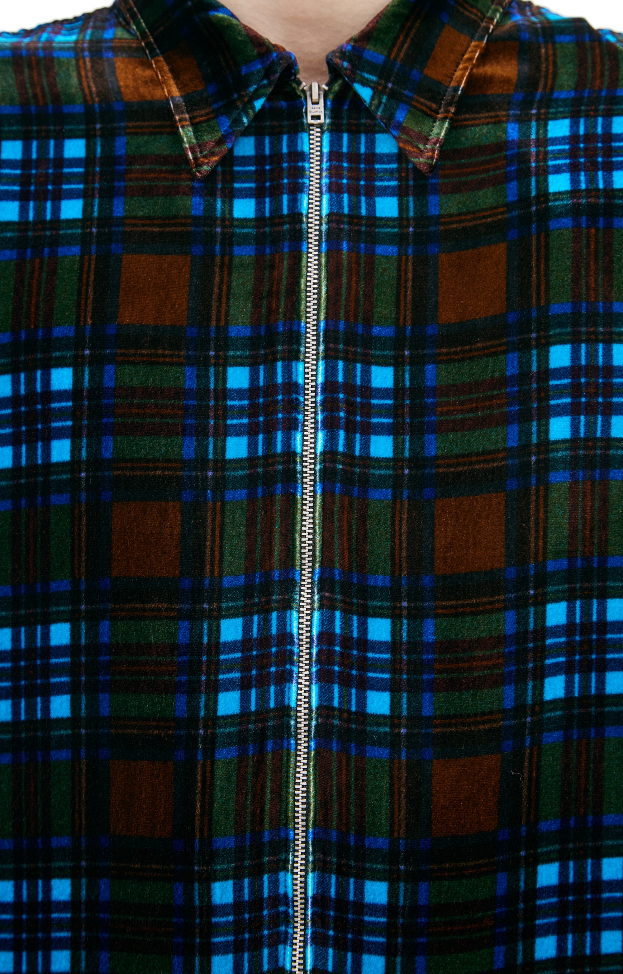 ZIPPERED PLAID SHIRT - 5