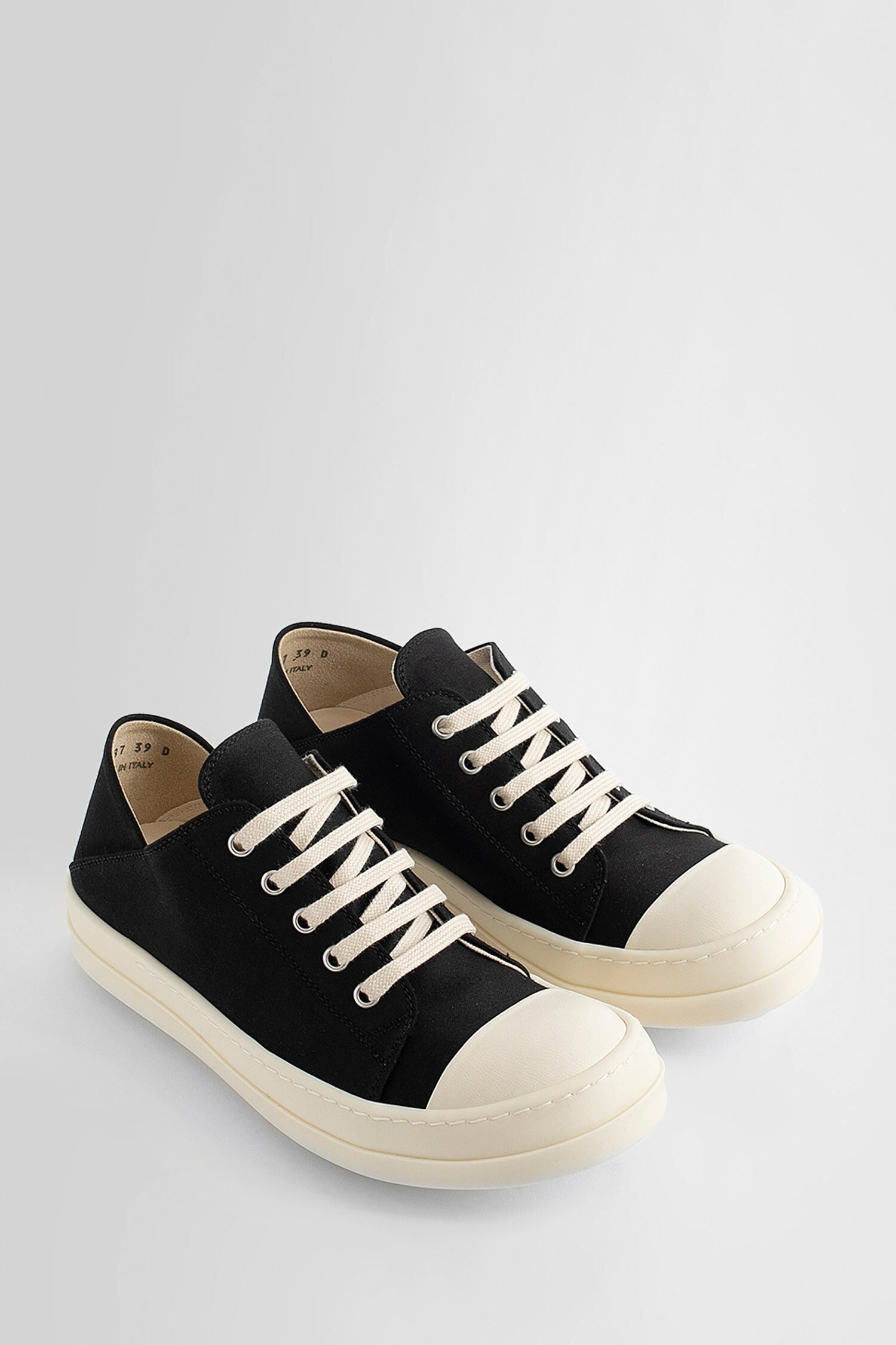 RICK OWENS WOMAN BLACK SNEAKERS - 8