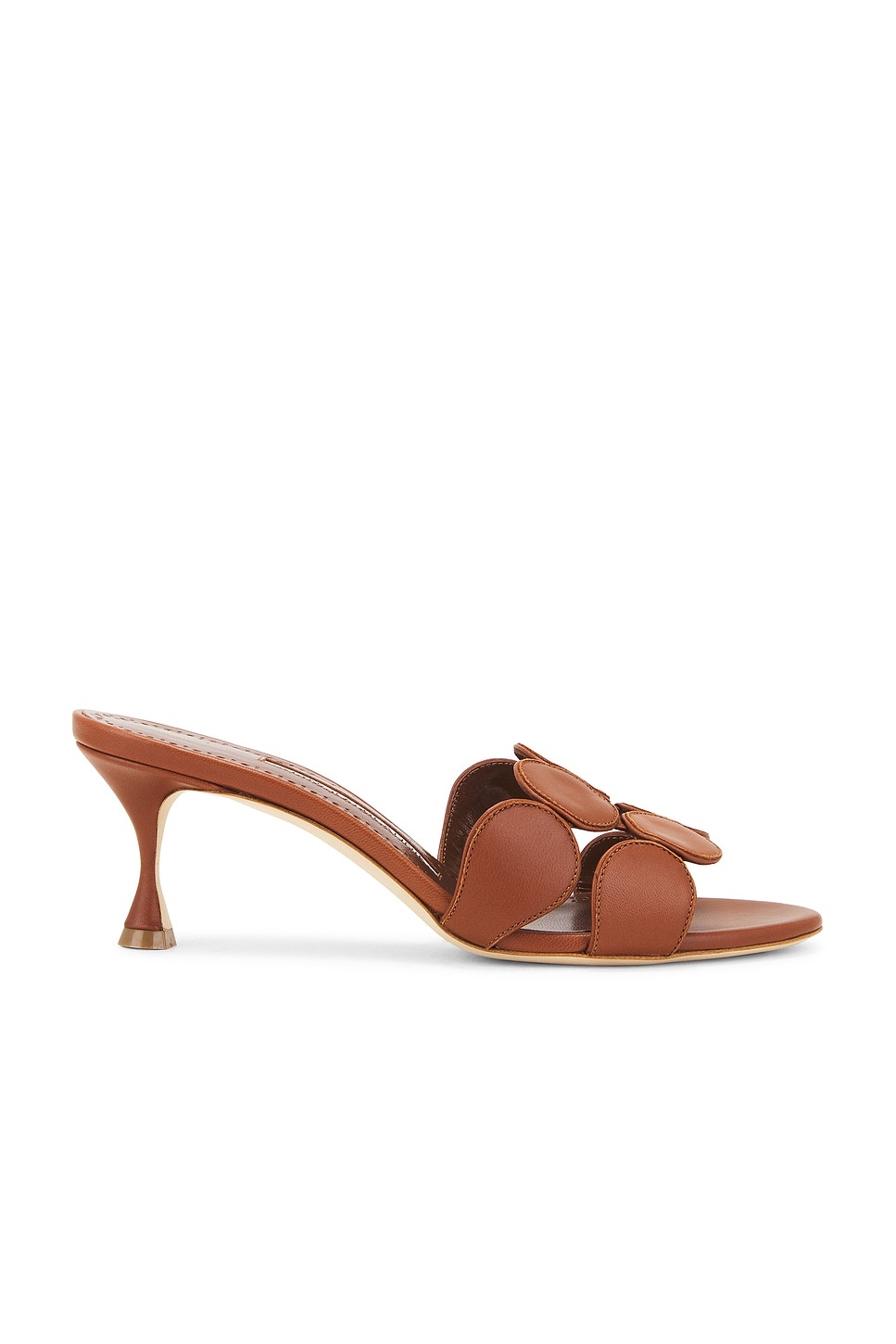 【MANOLO BLAHNIK】Haribalmu 50 レザー ミュール White Haribalmu 50 leather mules | MANOLO BLAHNIK | NET-A-PORTER