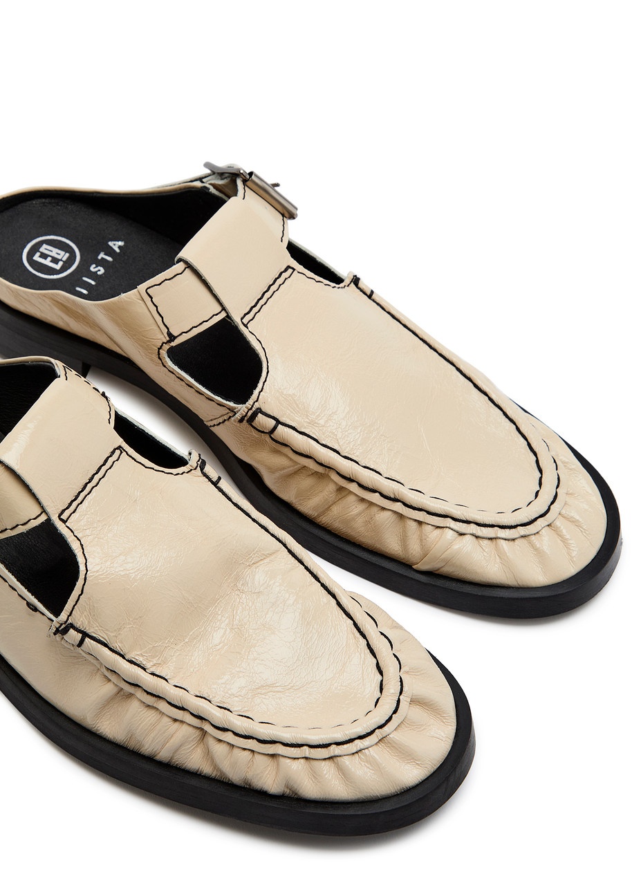 Miista Gianna Glossed Leather Mules - 3