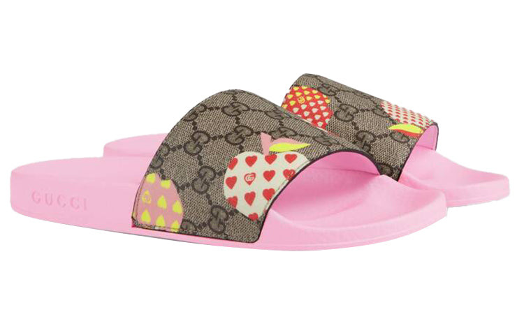 (WMNS) Gucci Slide Les Pommes Slide Sandal 'Light pink' 664213-22K00-8919 - 2