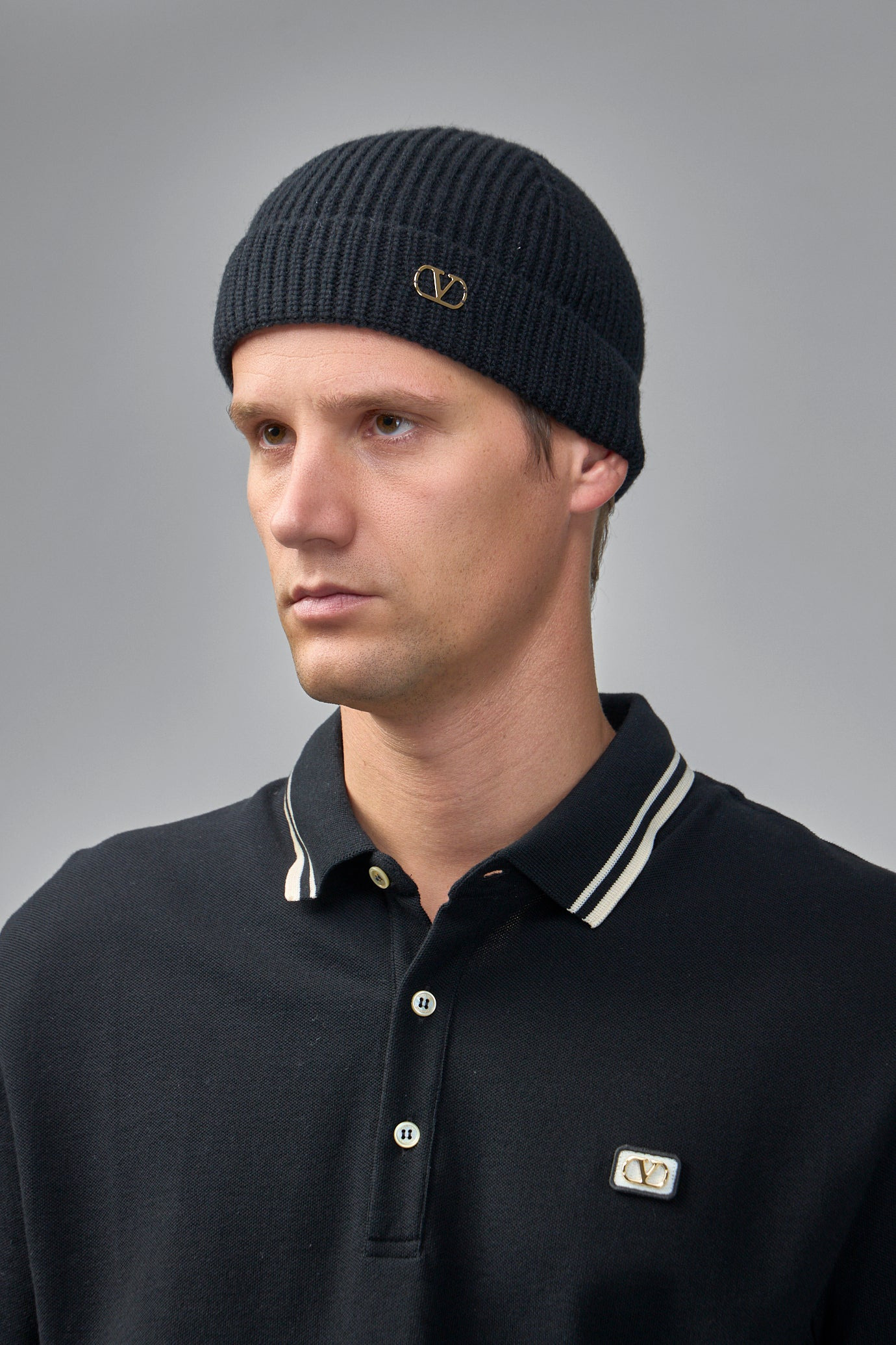 VLogo Signature Knitted Beanie - 2