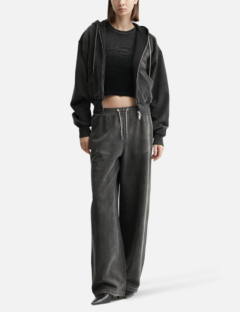 alexanderwang.t RHINESTONE DRAWCORD TRACK PANTS outlook