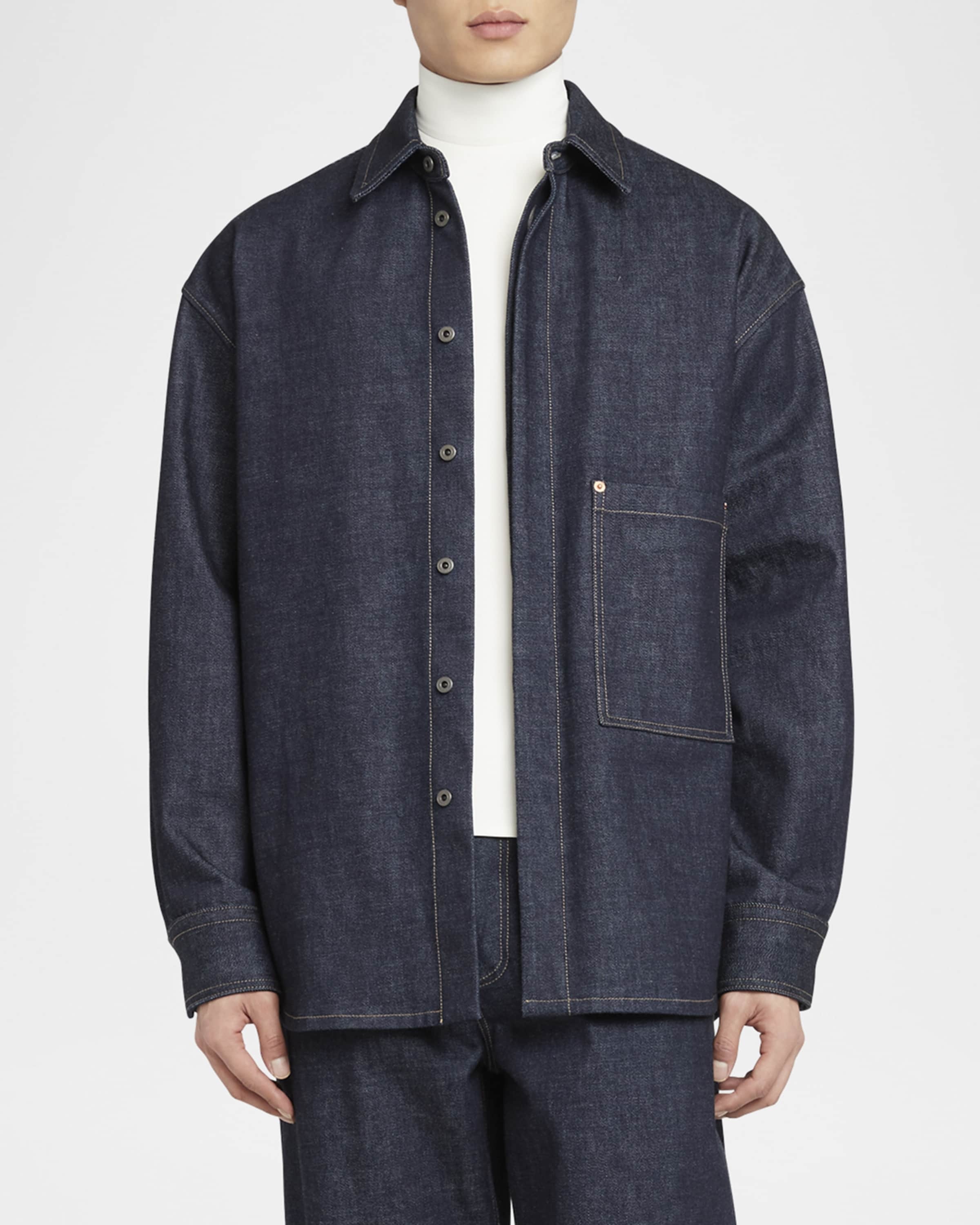 Men's Denim Button-Down Shirt - 2