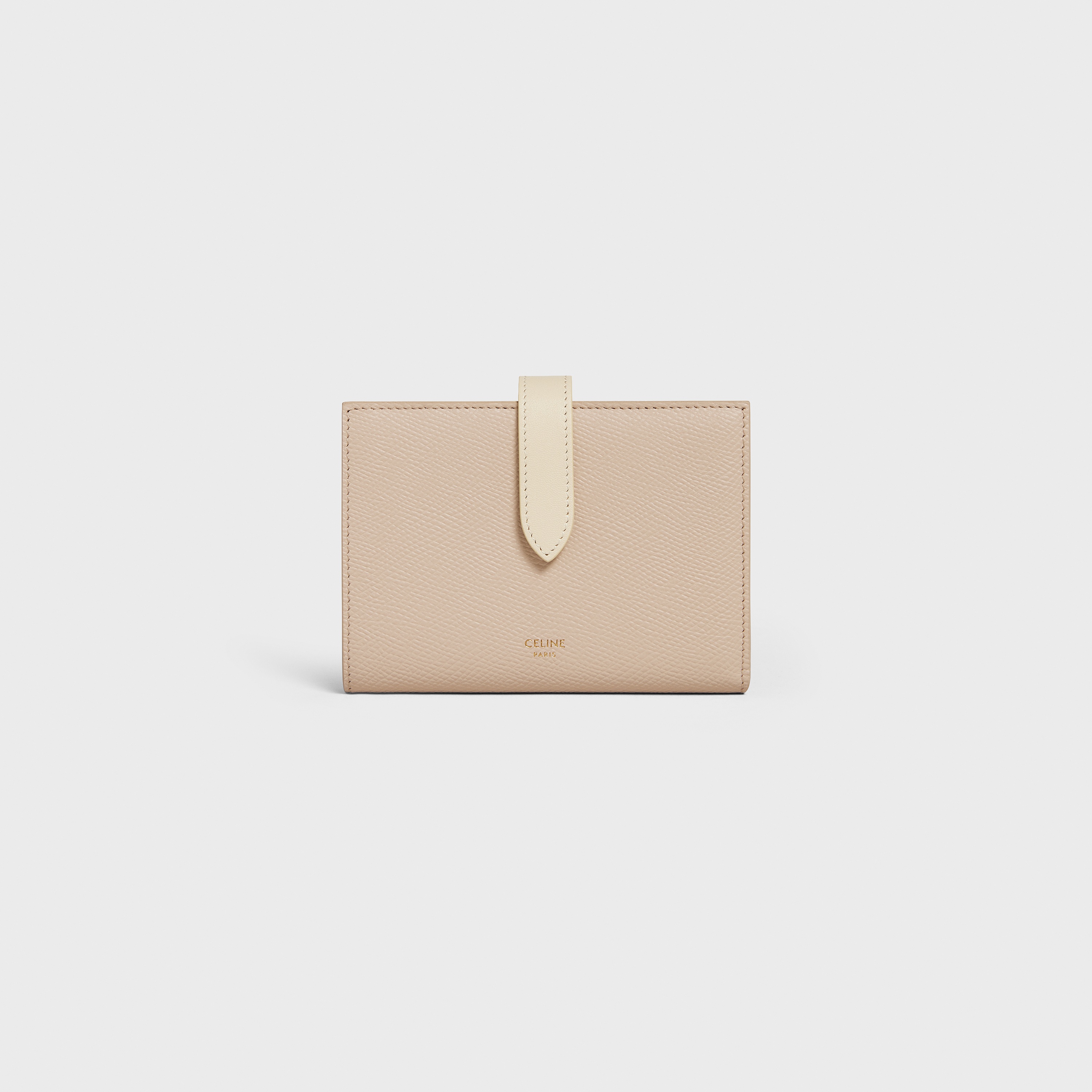 Medium strap wallet in Bicolour Grained Calfskin - 1