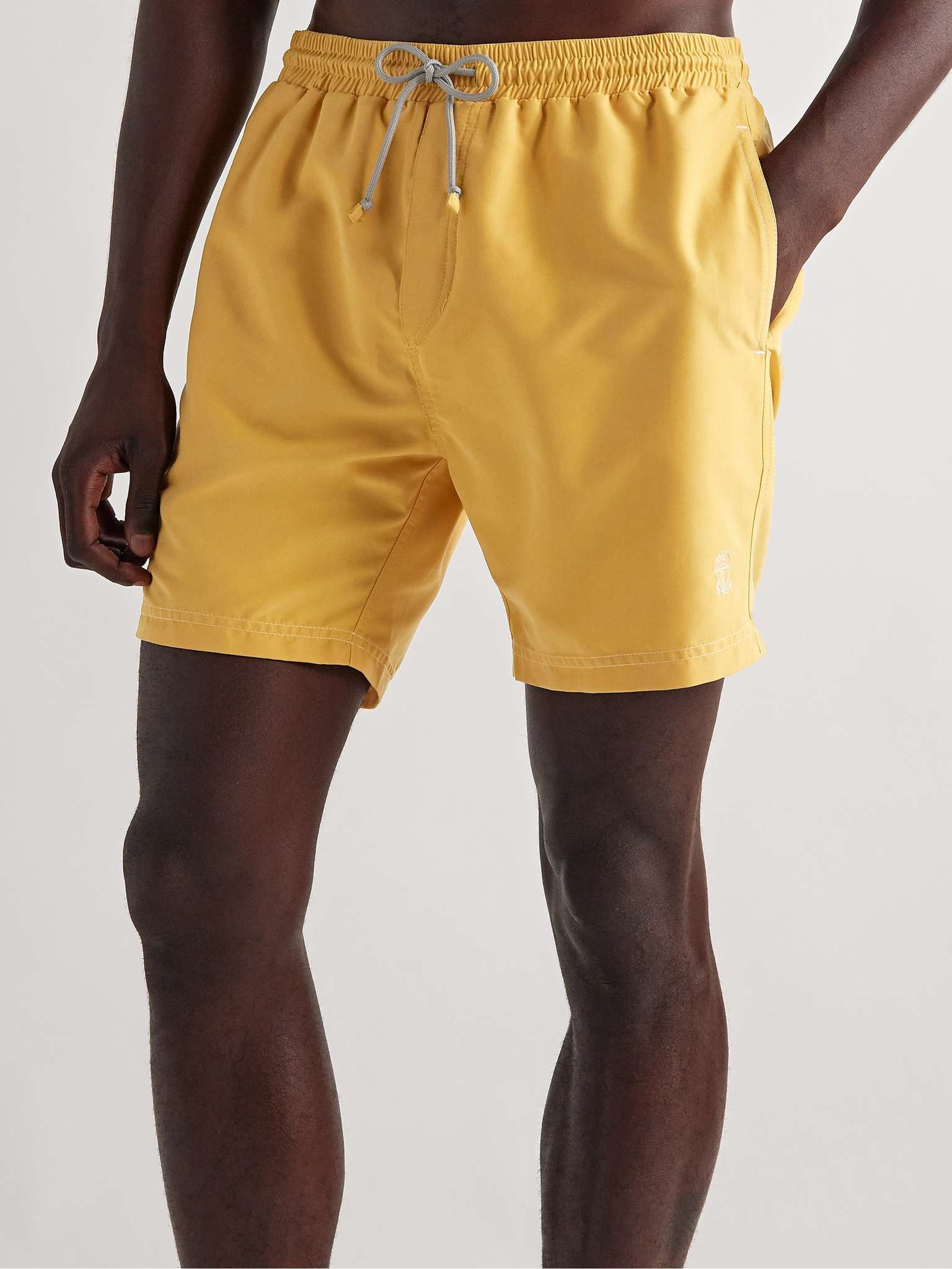 Straight-Leg Long-Length Swim Shorts - 3