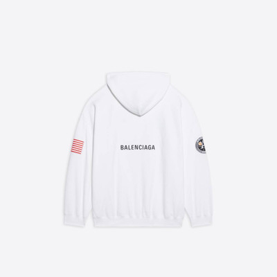 BALENCIAGA Space Boxy Hoodie in White outlook