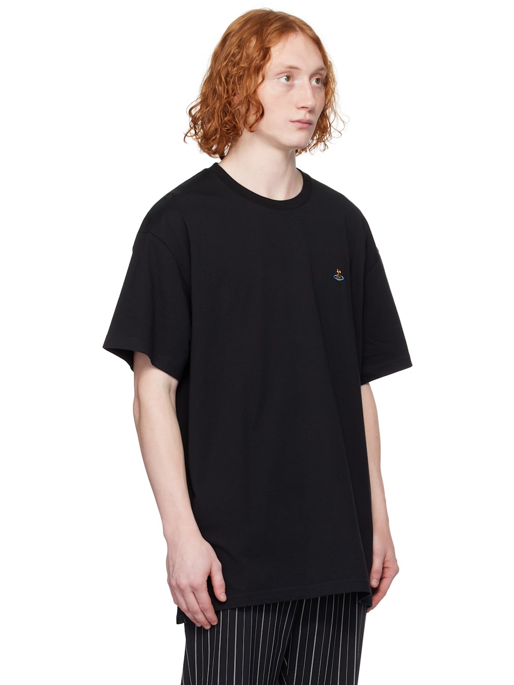 【関税込み】Vivienne Westwood ブラック Classic Tシャツ Vivienne Westwood Black Oversized T-shirt | REVERSIBLE