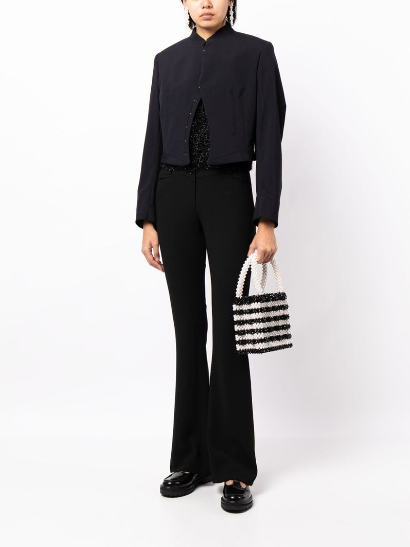 Comme des Garçons Comme des Garçons cropped wool jacket outlook