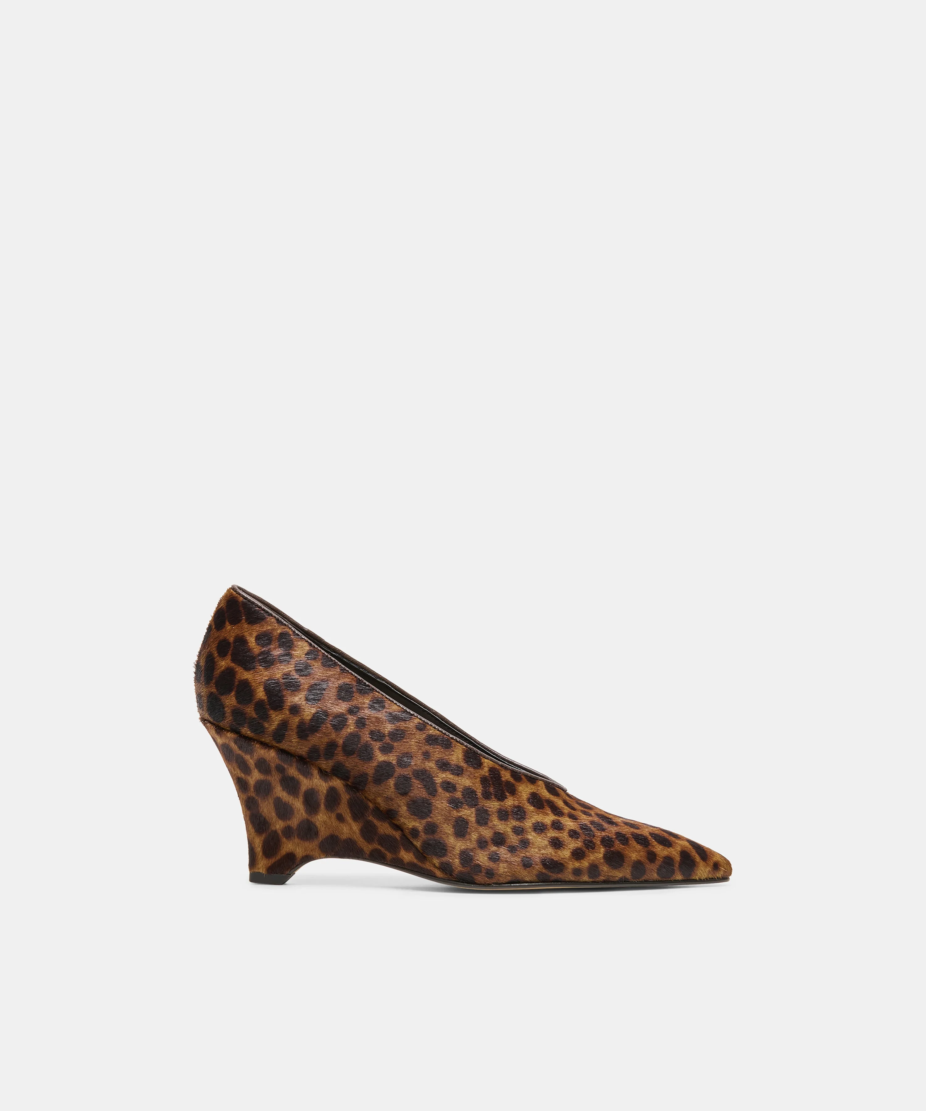 CAMERO WEDGES DK LEOPARD CALF HAIR - 1