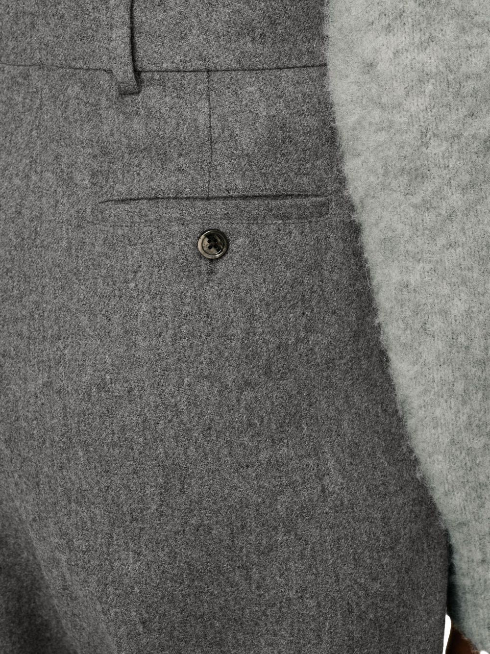 Ami Paris Women Wide-Leg Wool Trousers - 4