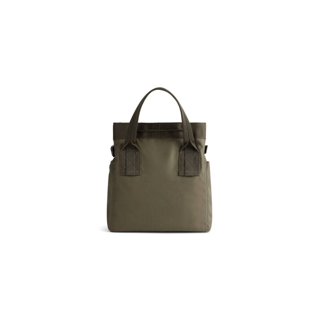 Men's Army Small Tote Bag in Dark Green - 4