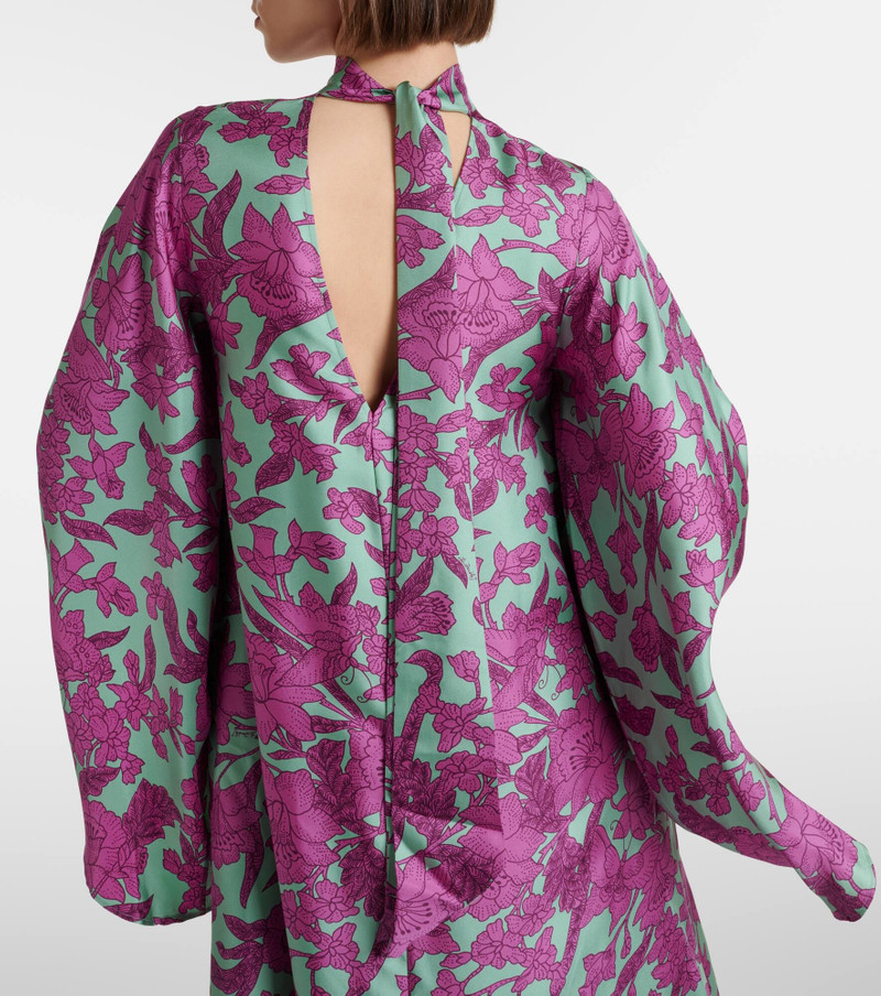Magnifico silk twill midi dress 6