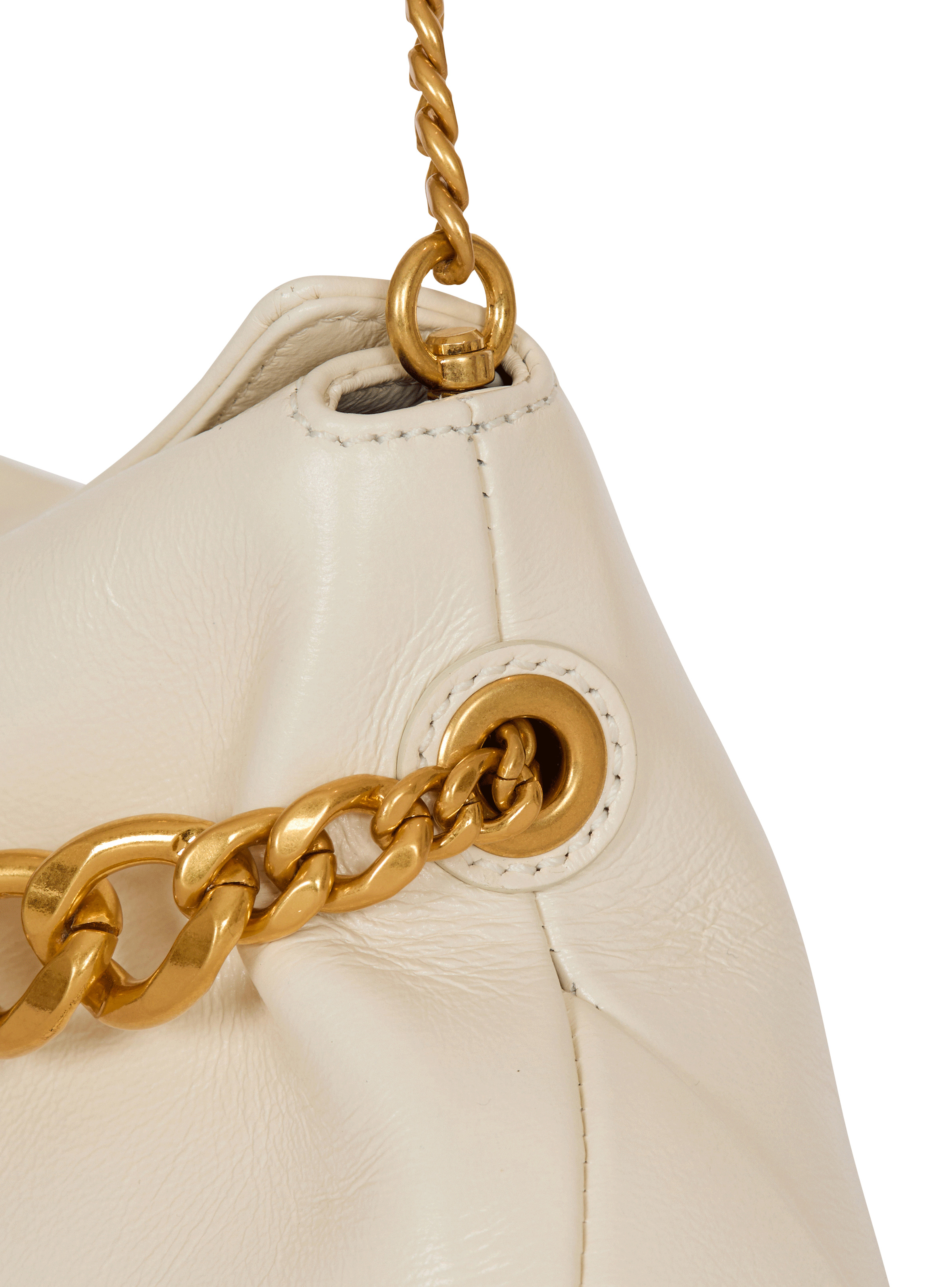 1945 Soft crinkled leather clutch - 5