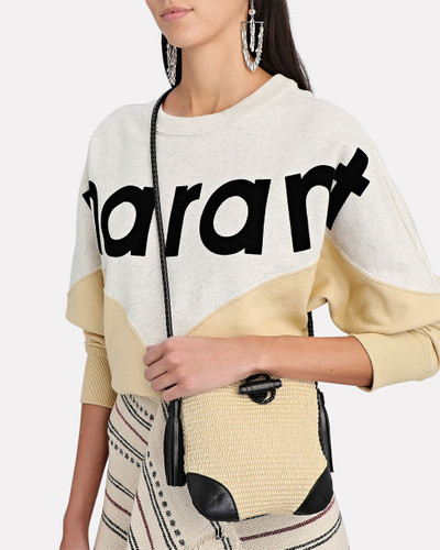 Isabel Marant Taggy Small Raffia Shoulder Bag outlook