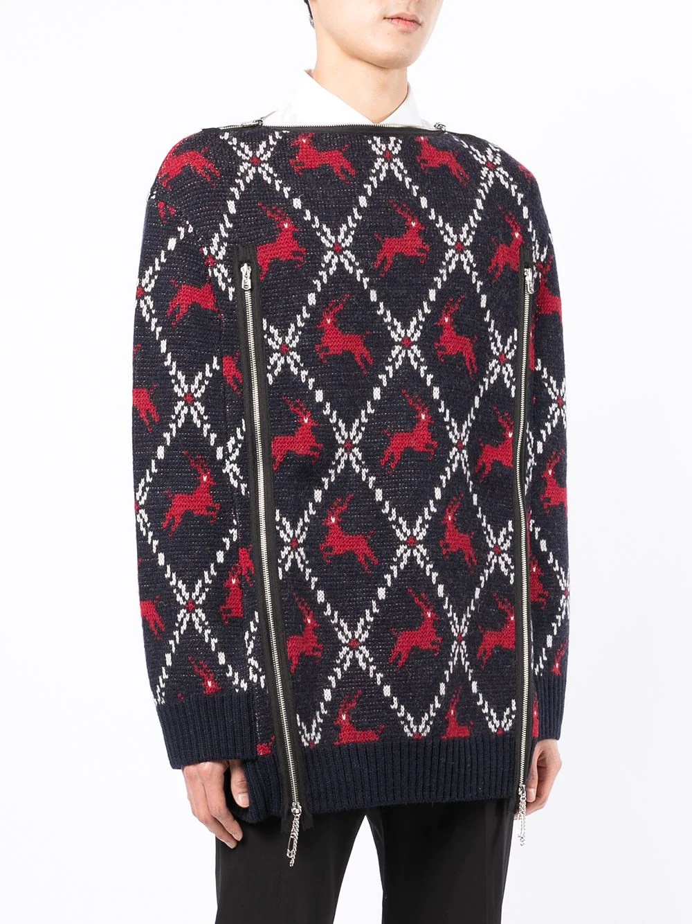 embroidered knit jumper - 3