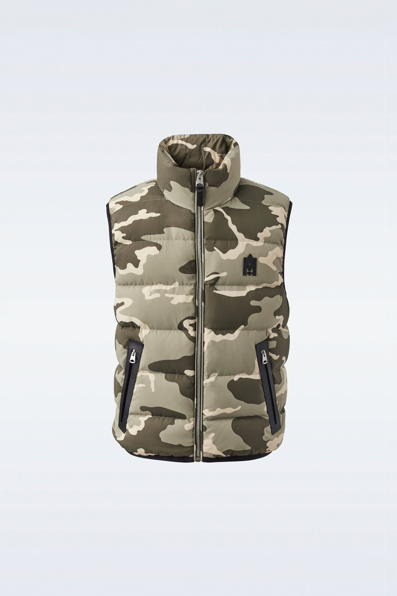 FISHER Agile-360 stretch light down vest with stand collar 1