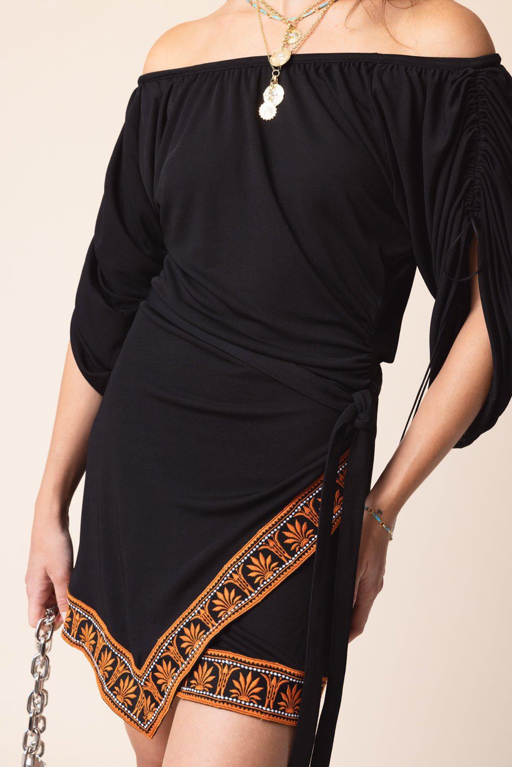 Drape Mini Dress - 3