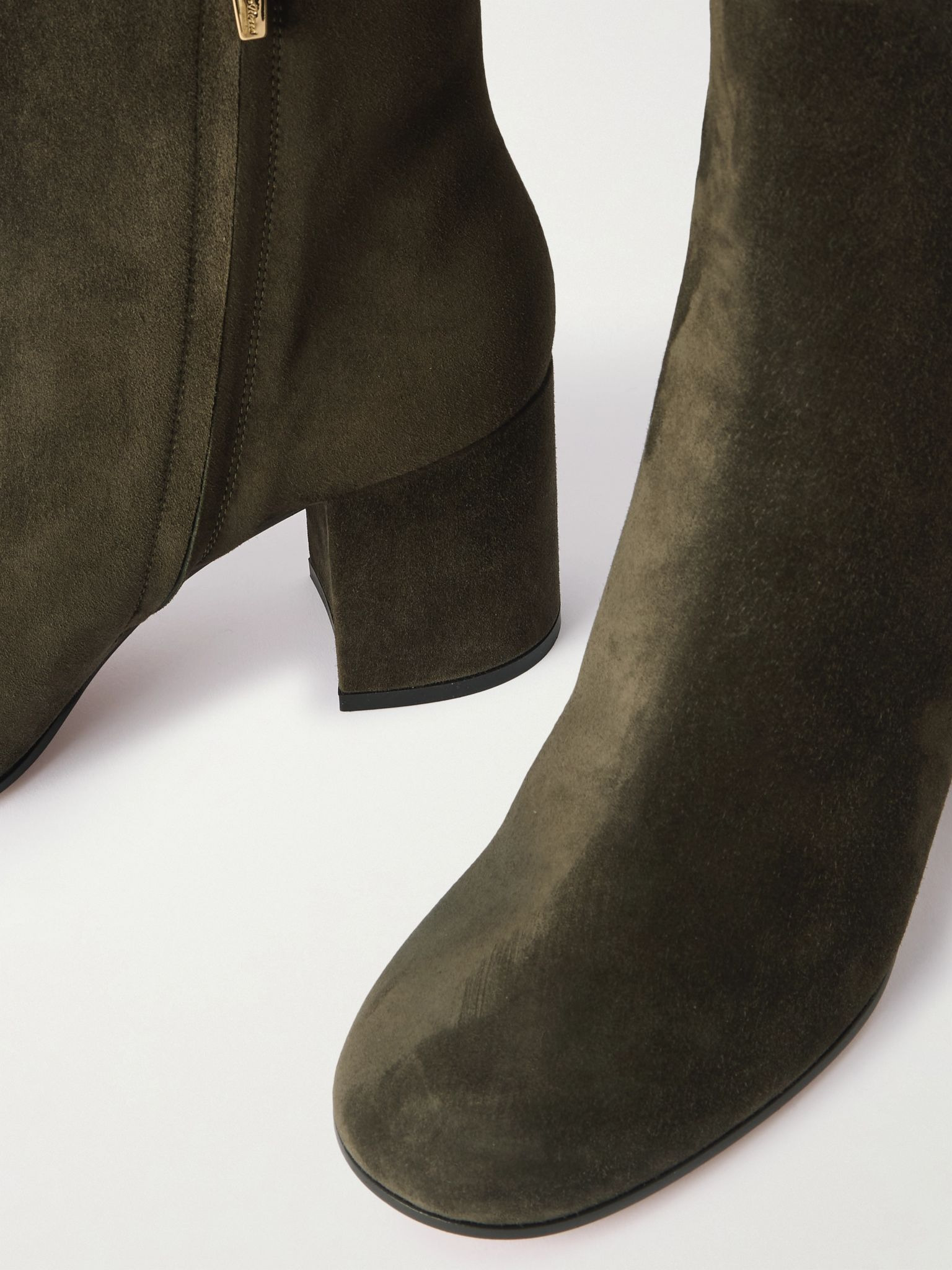 Joelle 70 suede ankle boots Army green - 4