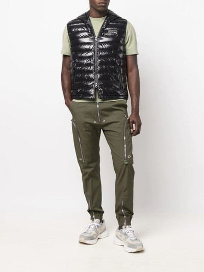 DUVETICA embroidered-logo padded vest outlook