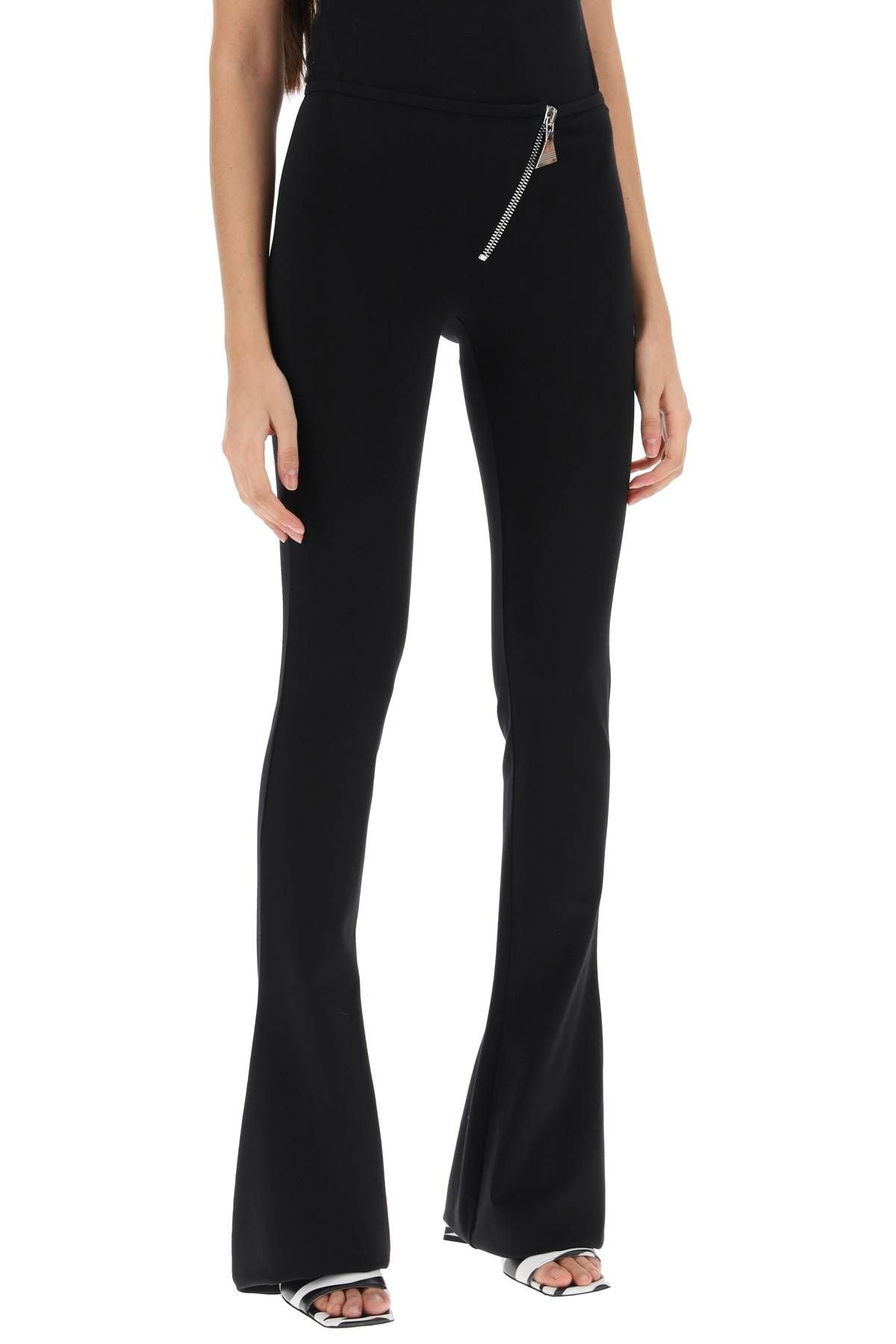 BOOTCUT PANTS WITH SLANTED ZIPPER - 3