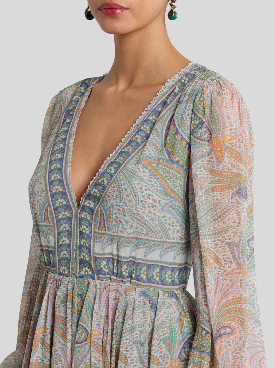 SILK MINI DRESS - 2