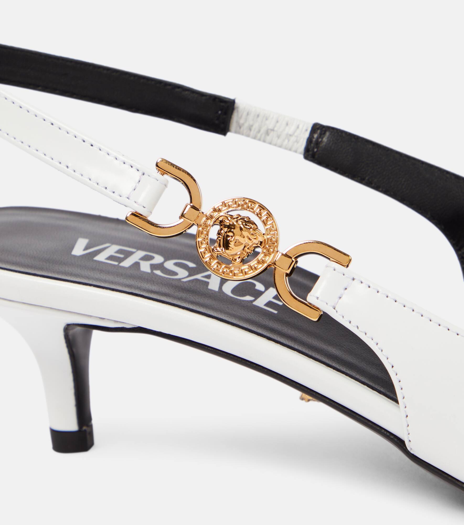 Medusa Biggie leather slingback pumps - 6