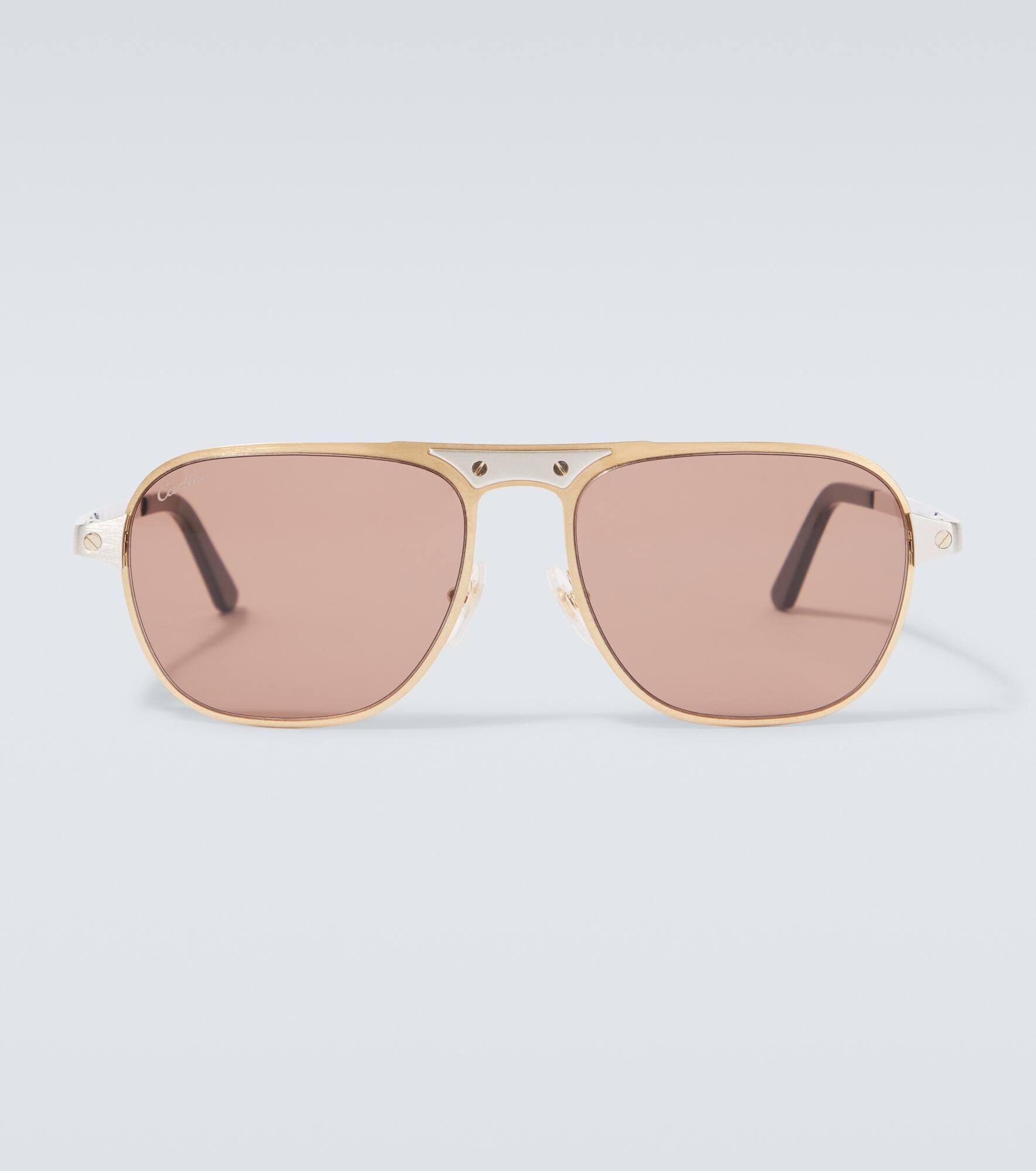 Santos De Cartier rectangular sunglasses - 1