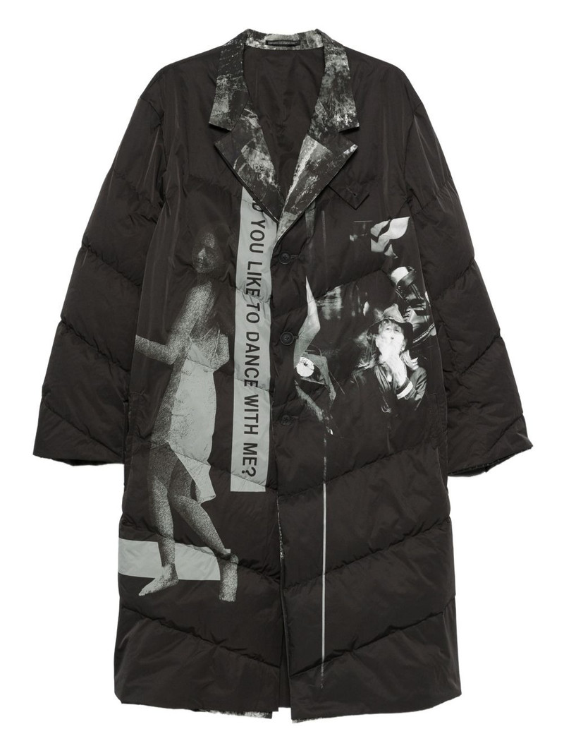 single-breasted padded coat 1