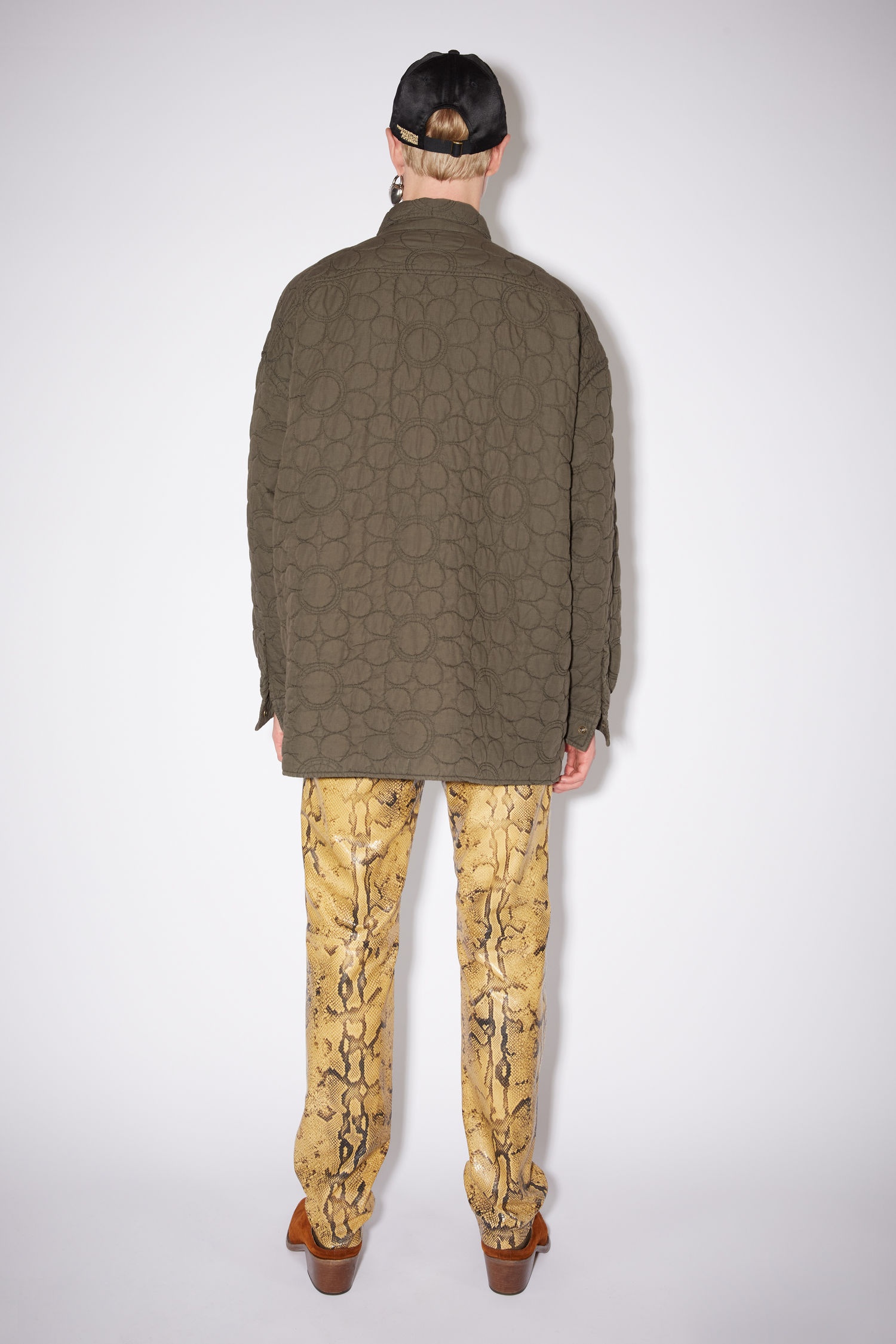 Quilted overshirt - Fox grey - 3
