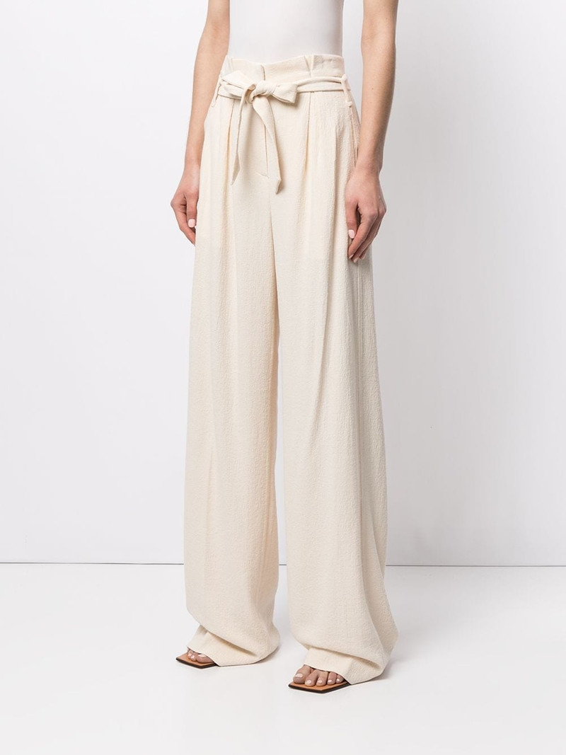 Emiko textured wide-leg trousers 3
