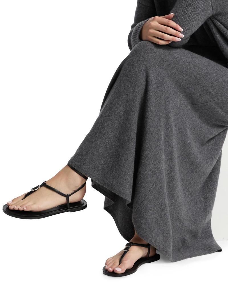 Women's Flared Cashmere Maxi Skirt - Graphite 6