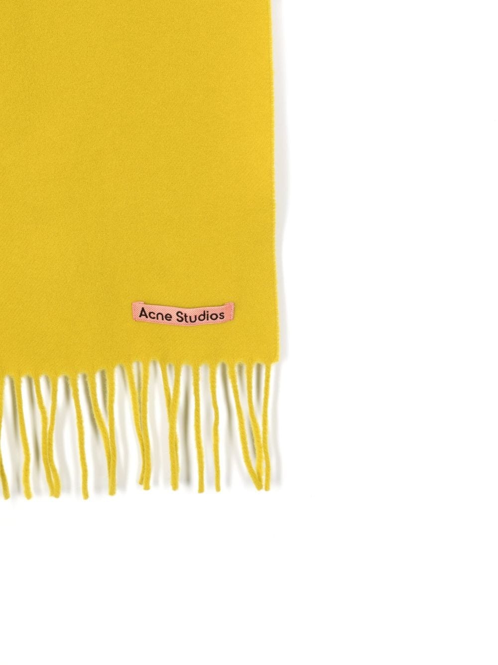 logo-patch wool scarf - 2
