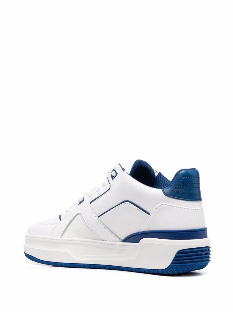 contrast-trim sneakers - 3