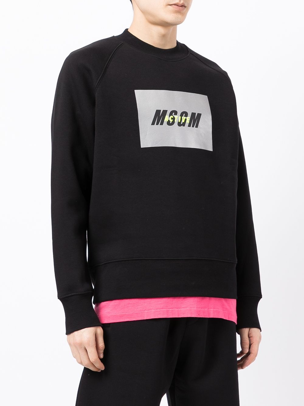 logo print sweatshirt - 3