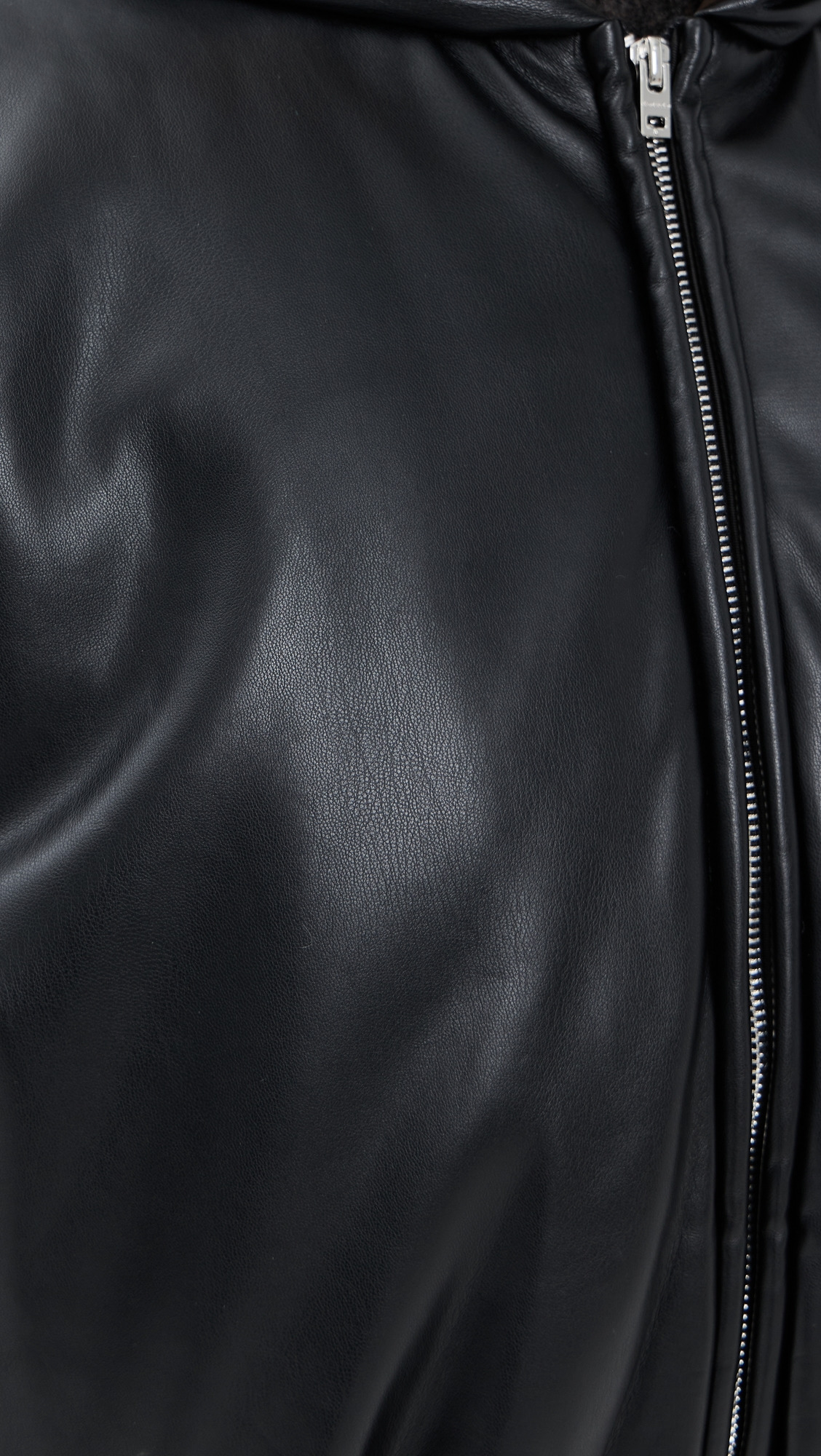 Grain Faux Leather Jacket - 5