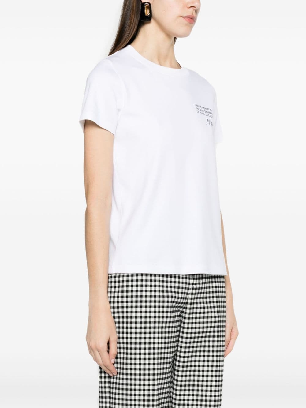 logo-print organic cotton T-shirt - 3
