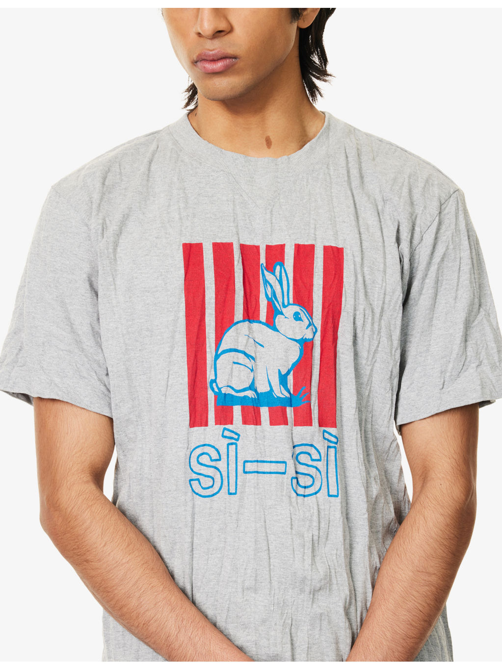 Crushed Printed Woven T-Shirt - 5
