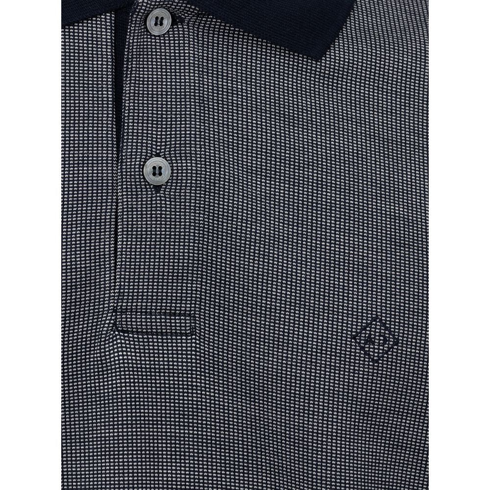 Dunhill - Blue Cotton Polo Shirt - 3