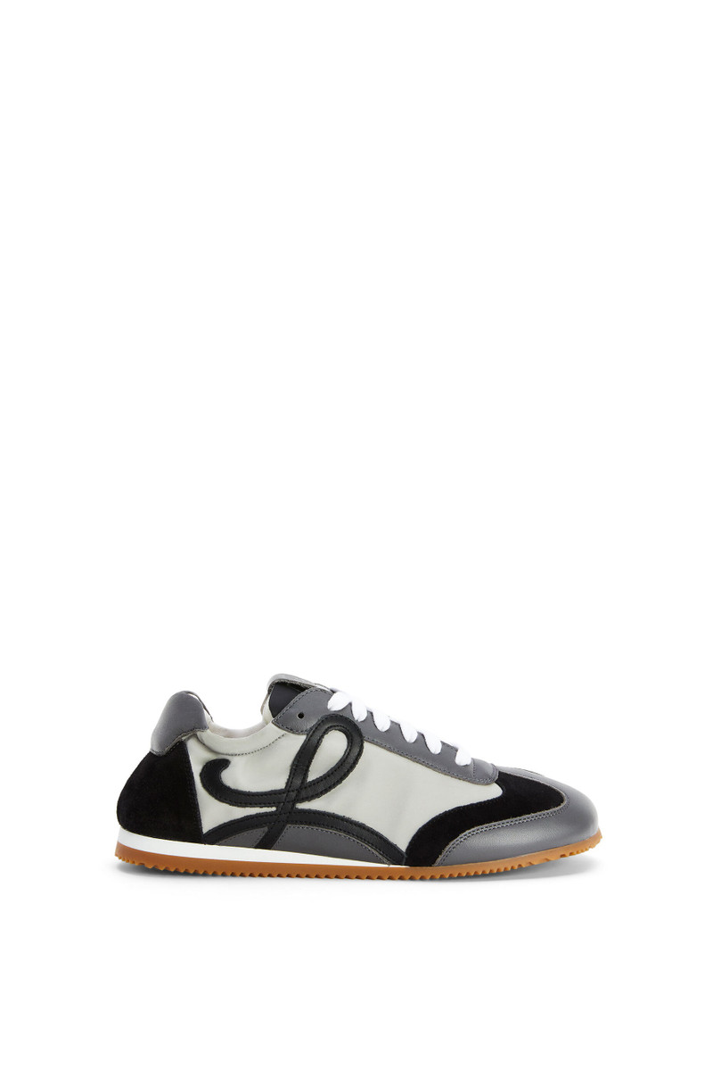 Ballet runner in nylon and calfskin 1