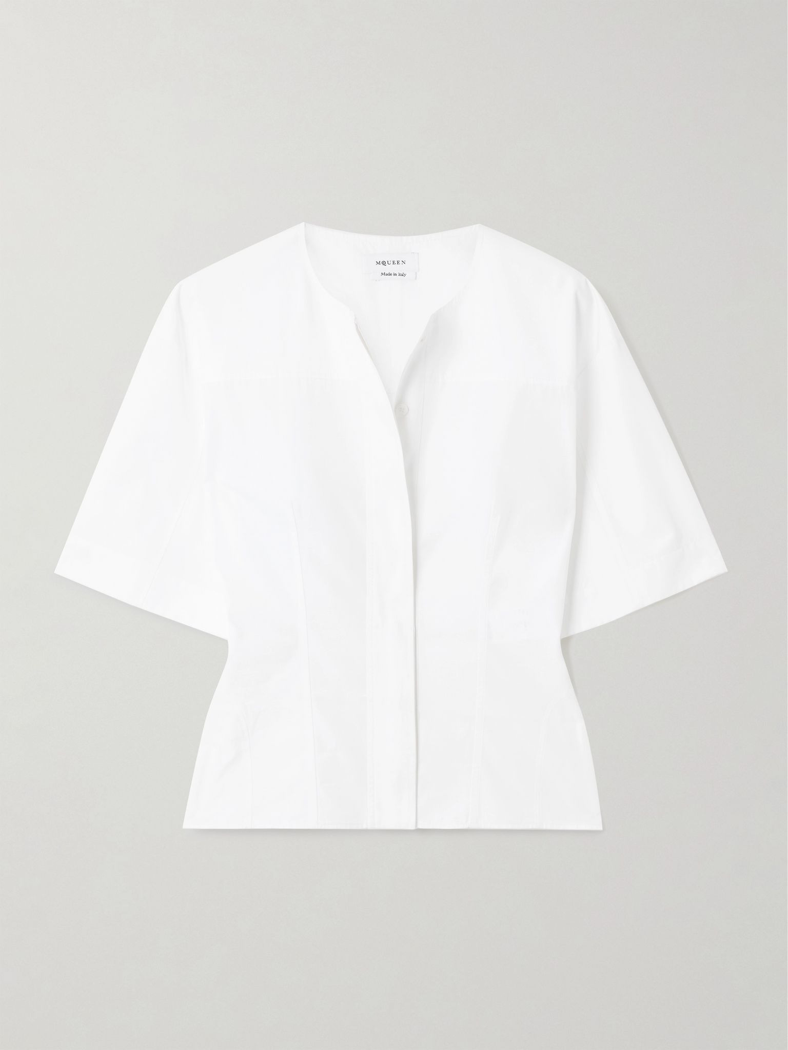 Cotton-poplin shirt White - 1
