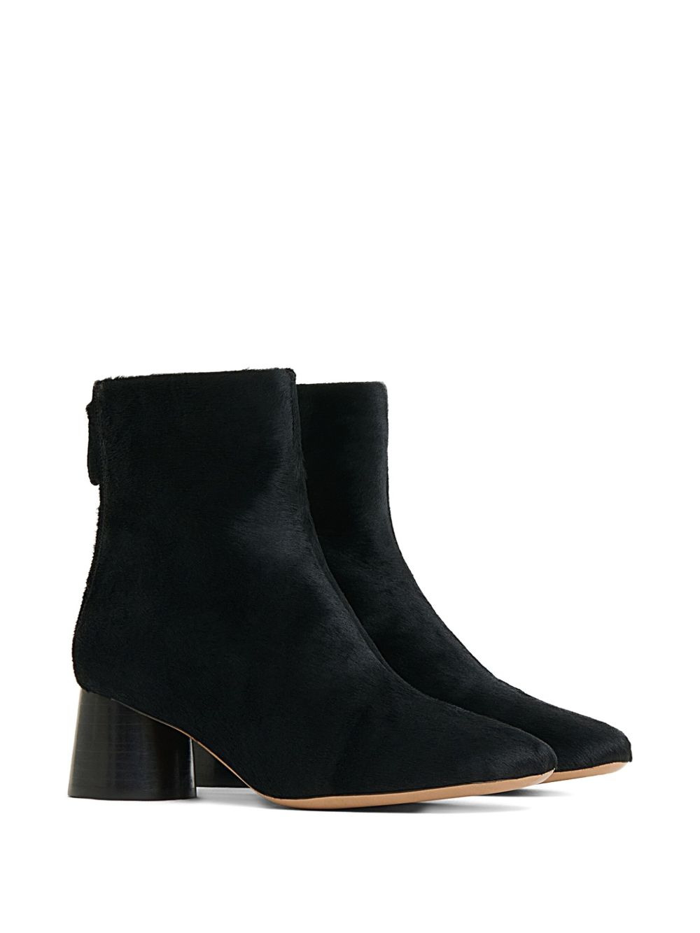 55mm suede block-heel boots - 2