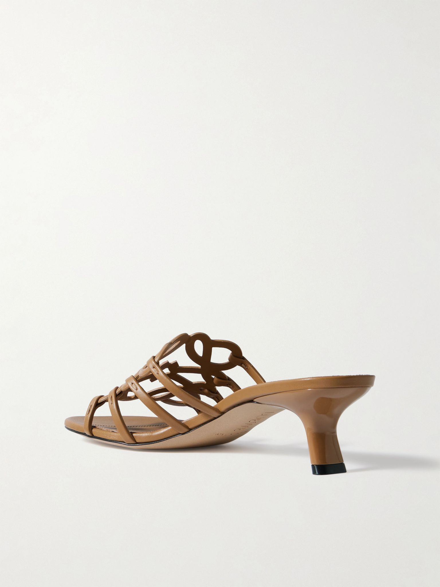 + Paula's Ibiza Petal Anagram leather sandals Camel - 3