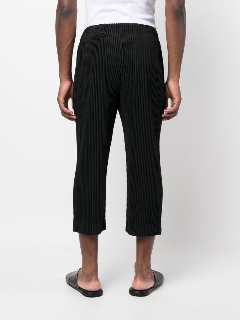 cropped pleated trousers - 4